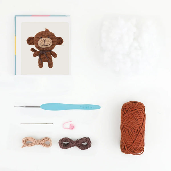 Kit Amigurumi Mimi o Macaco Âncora