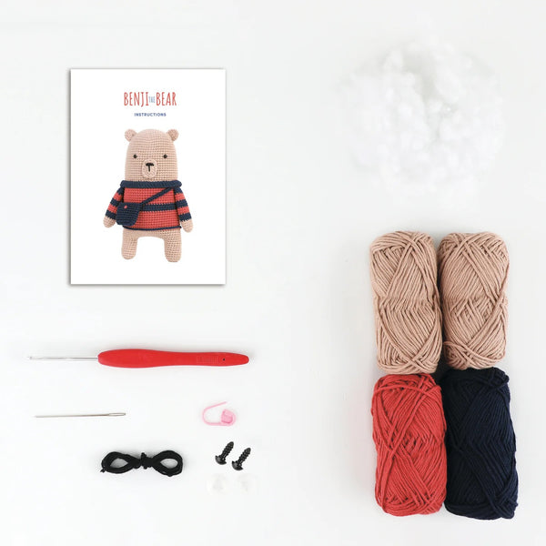 Kit Amigurumi Benji o Urso Âncora