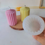 Molde para Vela Cilindro Ranurado Artemio