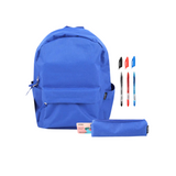 Pack Escolar Azul Marino Layers Of – Mochila + Estuche + Set de 3 bolígrafos