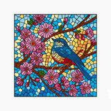 4823104382010 paint by numbers vidriera pajaro ideyka