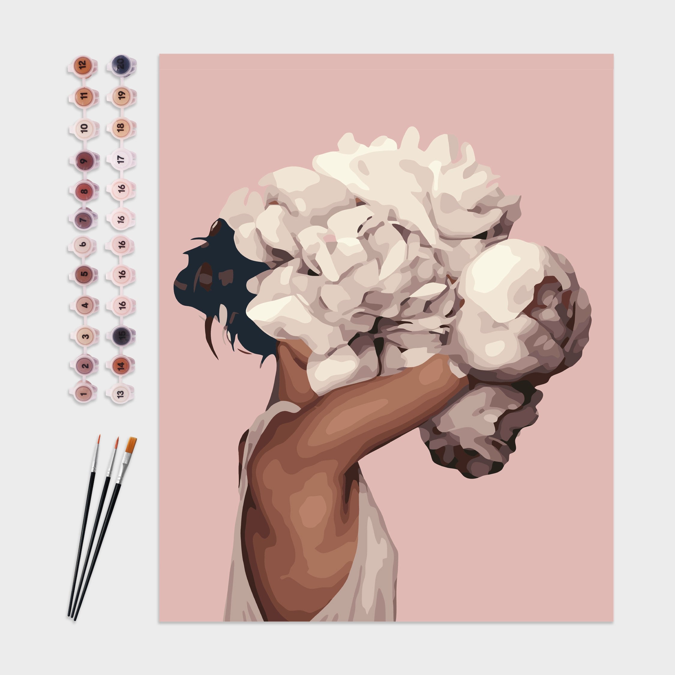 Pintar Por Números Para Adultos – Kit De 6 Lienzos De 20x30cm Con Acrílicos Y Pinceles, Arte Relajante Para Decorar