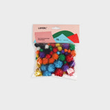 pompones brillantes para manualidades layers of