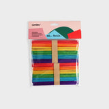 palillos de madera de colores layers of