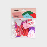 corazones de goma eva adhesivos para manualidades layers of