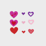 pegatinas de goma eva enforma de corazón par atus manualidades layers of