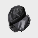 mochila escolar negra con bolsillo para portátil reforzado layers of