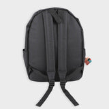 mochila escolar de tela negra layers of