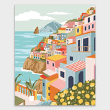 paint by numbers positano italia layers of