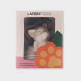 set creativo para niños gato de escayola layers of