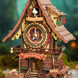 detalles maqueta 3D robotime reloj de cuco mecánico