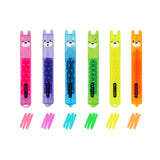 Conjunto de 6 mini marcadores néon com ursos Legami