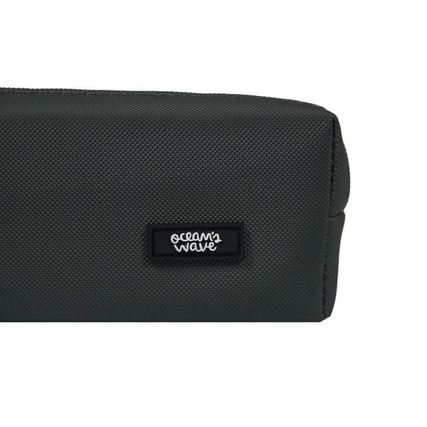Estuche Escolar Negro Oceans Wave