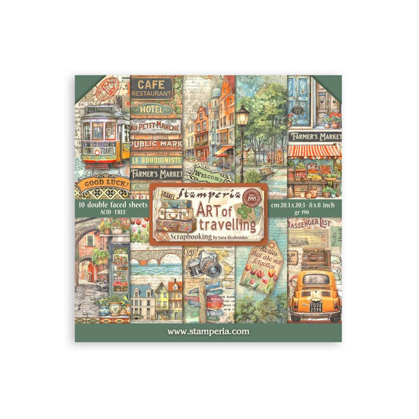 Bloco de Scrapbooking Dupla Face Art of Travelling Stamperia
