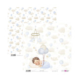 Bloco de Scrapbooking 12 Folhas Papéis Doces para Bebé Menino para Si