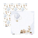 Bloco de Scrapbooking 12 Folhas Papéis Doces para Bebé Menino para Si