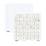 Bloco de Scrapbooking 12 Folhas Papéis Doces para Bebé Menino para Si