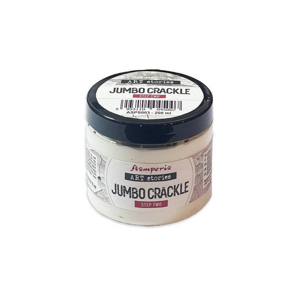 pasta craquelado jumbo crakle stamperia paso 2