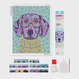 diamond painting perrito layers of