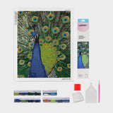 diamond painting pavo real animales layers of