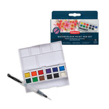 Conjunto de 12 aguarelas de viagem Derwent