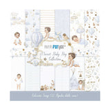Bloco de Scrapbooking 12 Folhas Papéis Doces para Bebé Menino para Si