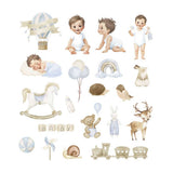 Die Cuts Sweet Baby Boy Papers para si