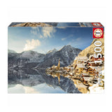 Puzzle 1500 Piezas Hallstatt en Invierno Educa