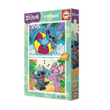 Set 2 Puzzles 100 Piezas Lilo&Stitch Educa