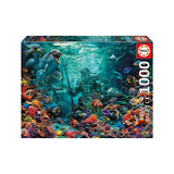 Puzzle 1000 Piezas Arrecife de Coral Poseidón Educa
