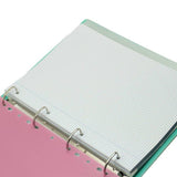 archivador con anillas a4 de color verde aguamarina con estilo oceans wave
