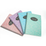 surtido de cuadernos cuadriculados de tapa flexible A4 en colores pastel oceans wave