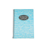 cuaderno cuadriculado A4 con tapa flexible color azul pastel oceans wave