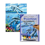 set pintar por números delfines royal langnickel