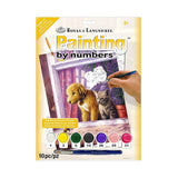 set pintar con numeros perrito y gatito observando por la ventana royal langnickel