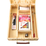 iniciación al acrílico con pintura y caballete artemisa para mesas art creation