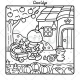 libro para colorear adultos cozy friends
