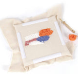 bastidor de punch needle tamaño cuadrado 48x48 cm DMC