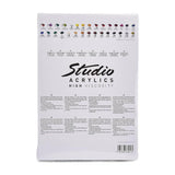 set de pinturas acrílicas pebeo studio acrylics high viscosity