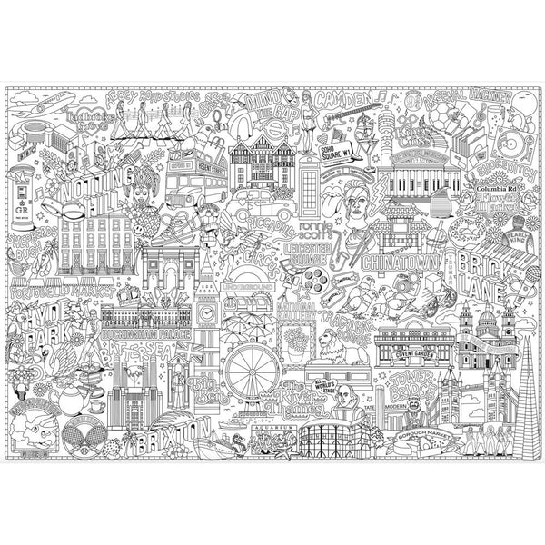 Póster para Colorear London Bloom Iconoklast