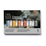 Caja Acuarelas 6 tubos 8ml colores metálicos Cotman de Winsor & Newton