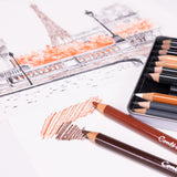 Caja 12 Lápices de Esbozo y Dibujo Conté à Paris
