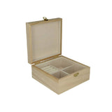 Caja Joyero de Madera 16x16x8cm Artemio