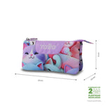 Estuche Escolar 3 Compartimentos Mewsy Totto