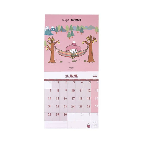 Calendario de Pared 2027 Hello Kitty & Friends Sanrio Mr Wonderful