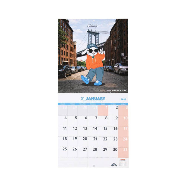 Calendario de Pared 2027 Friends on Tour Mr Wonderful
