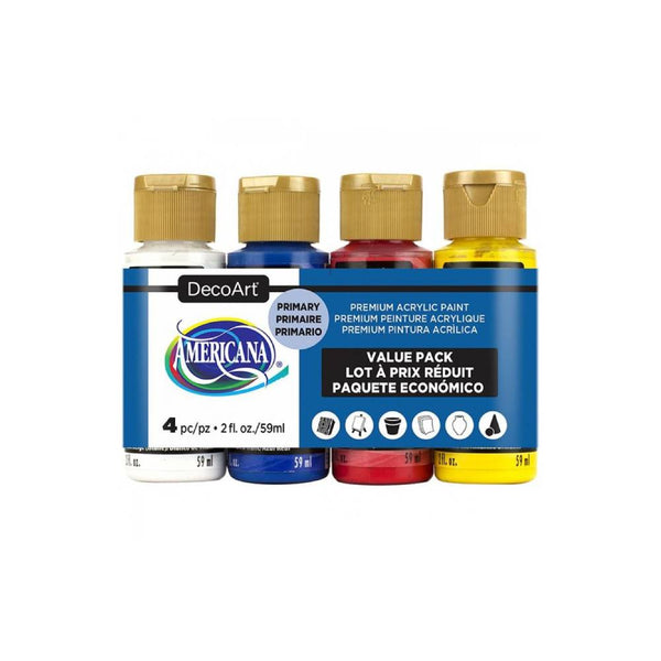 Pack 4 Pinturas Acrílicas Americana