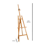 caballete de madera extra grande talens 235 centímetros medidas