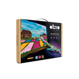 Pintura em barro 3D de flores na Holanda OKTO