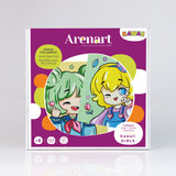 Kit Pintar con Arenas Kawaii Girls 2 Arenart
